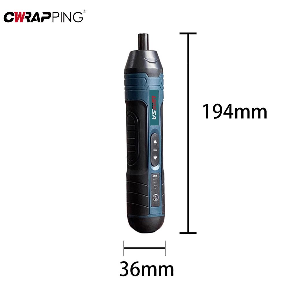 3.6V Cordless Electric Screwdriver Rechargeable 1300mAh Lithium Battery Mini Drill Power Tools Set Household Maintenance Repair