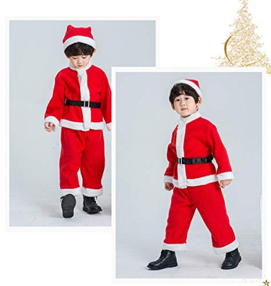 GALSANG Kids Baby Santa Santa Santa Outfit for Girls and Cute Christmas Costume with Sizes and 150 Santa, Costume, Children's Costume, Cosplay, Boys,
