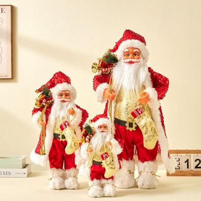 60cm Big Santa Claus Doll Christmas Doll Desktop Santa Claus Figure Santa Figurine Ornament 2025 Xmas Decor Home Christmas
