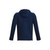 Under Armour Solid Color Hooded Fleece Pullover Sweatshirt Men Sweatshirt Navy 1378981-408