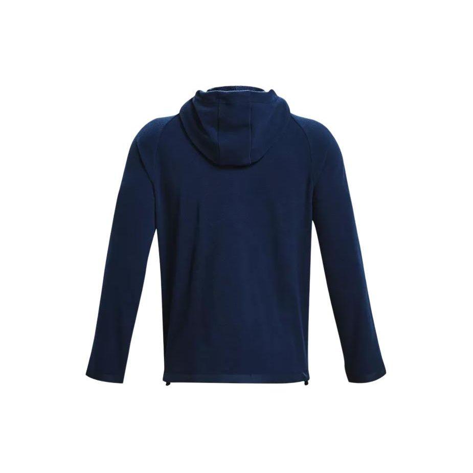 Under Armour Solid Color Hooded Fleece Pullover Sweatshirt Men Sweatshirt Navy 1378981-408