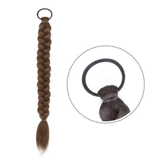 1 Paar Damen-Perücke, leicht zu temperierende Seide, natürliches Make-up, bequemes Werkzeug, hohe süße Doppel-Pferdeschwänze