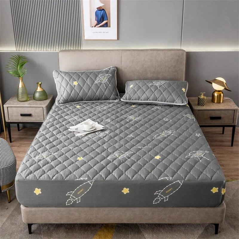 Matratzenschoner Für Doppelbett 137x190 Cm – Gesteppt, Hypoallergen, Mit 30 Cm Tiefen Taschen