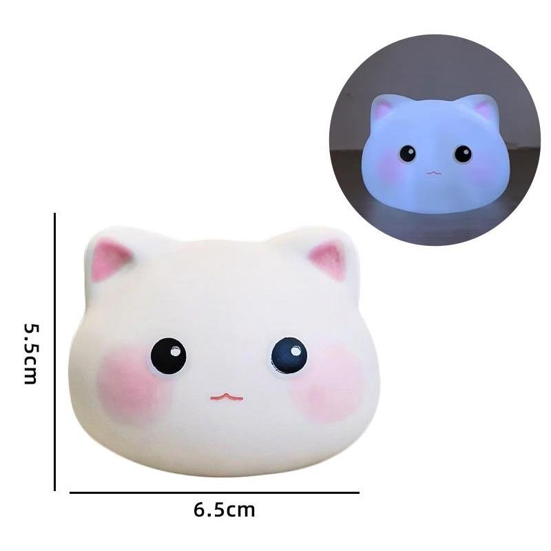 Vinyl Panda Night Light Bunny Lamp Cartoon Children's Bedroom Decorative Desk Lamp Present Adorable Animal Night Light Desk Accessories
