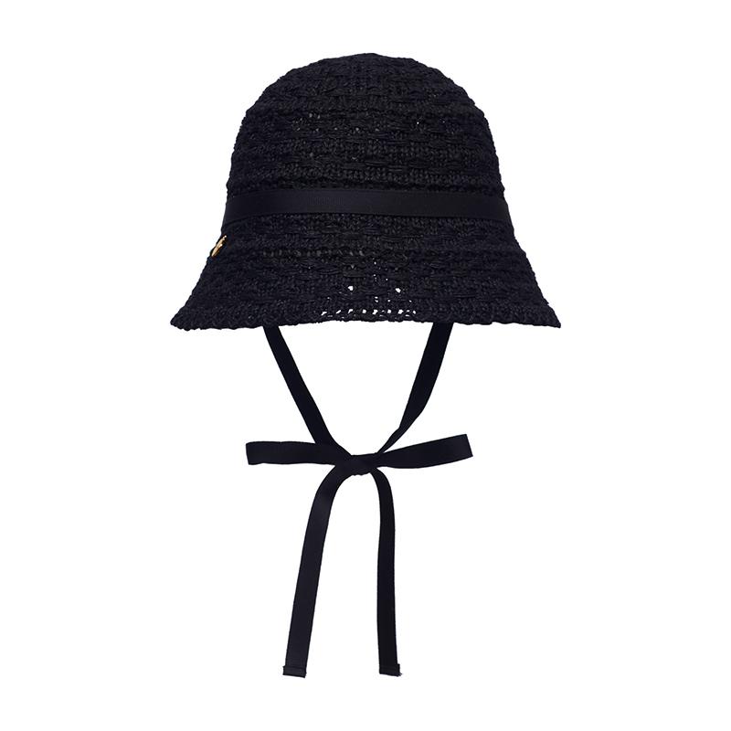 Jeieseutina J.Letter Crochet Bucket Hat Bk (Jeacem4Bs905Bk260)