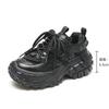2025 Spring Platform Dad Shoes Heightened Tire Sole Light Non-slip Casual Soft Sole Versatile Sports Shoes Women's Shoes