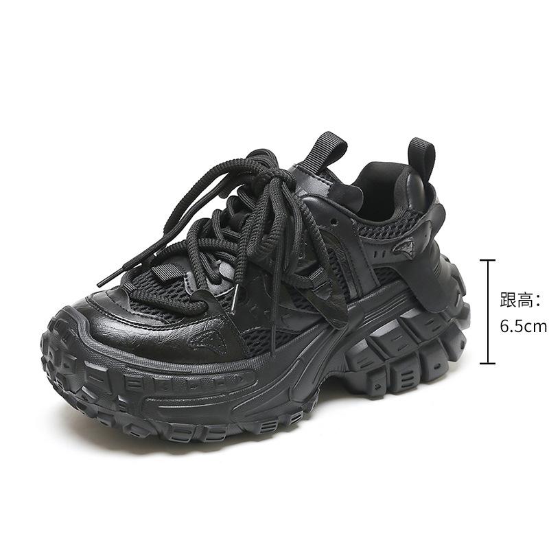 2025 spring platform dad shoes heightened tire sole light non-slip casual soft sole versatile sports shoes women's shoes
