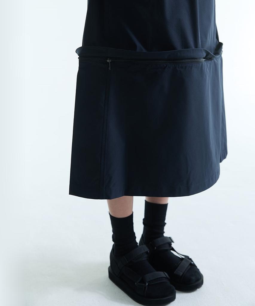 Aigle Women'S 2-In-1 Zipper Skirt Dft® Ais26Wbot006Noi