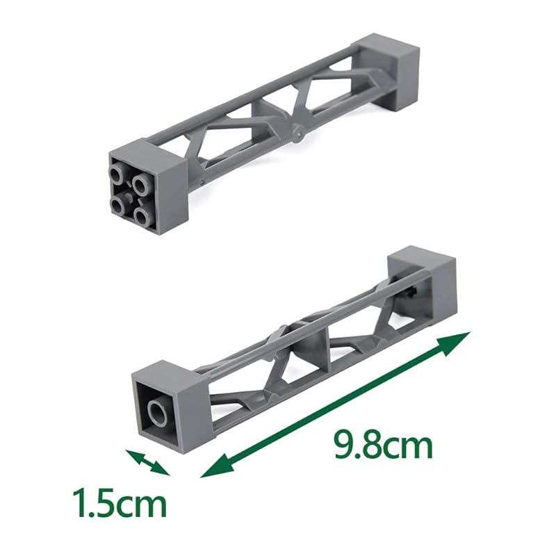 INIBUD Klasyczne Klocki, Kompatybilne z Płytami Bazowymi i Dachami, 24 Trójkątne Słupki