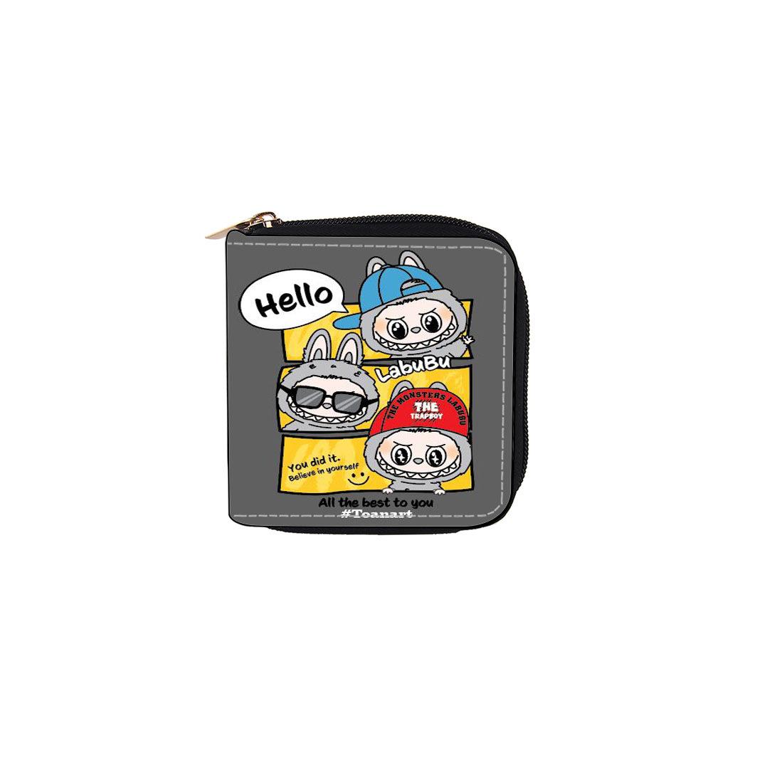 

Мультяшный тканевый кошелек с коротким замком-молнией, маленький кошелек, детская сумка, клатч