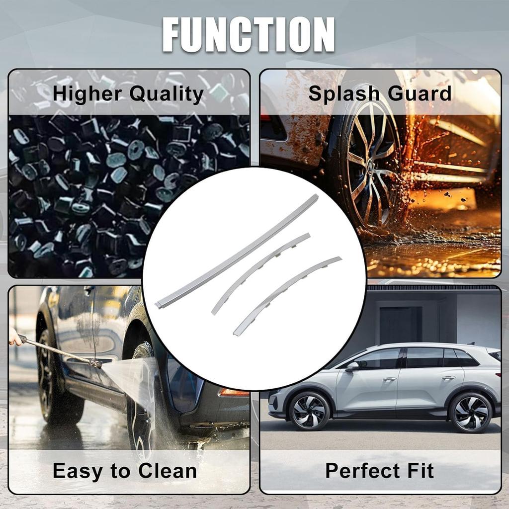 SecosAutoparts 3 szt. Listwa ozdobna zderzaka przedniego Kompatybilna z Land Range Rover L405 2018 2019 2020 2021 2022