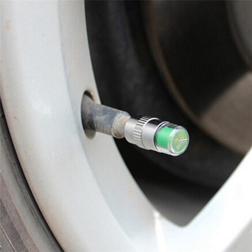 4 stuks 1 set Auto Bandenventieldop Bandenspanningsmeter Bandenspanningsmeter Bandenspanningsbewaking Waarschuwingsdop