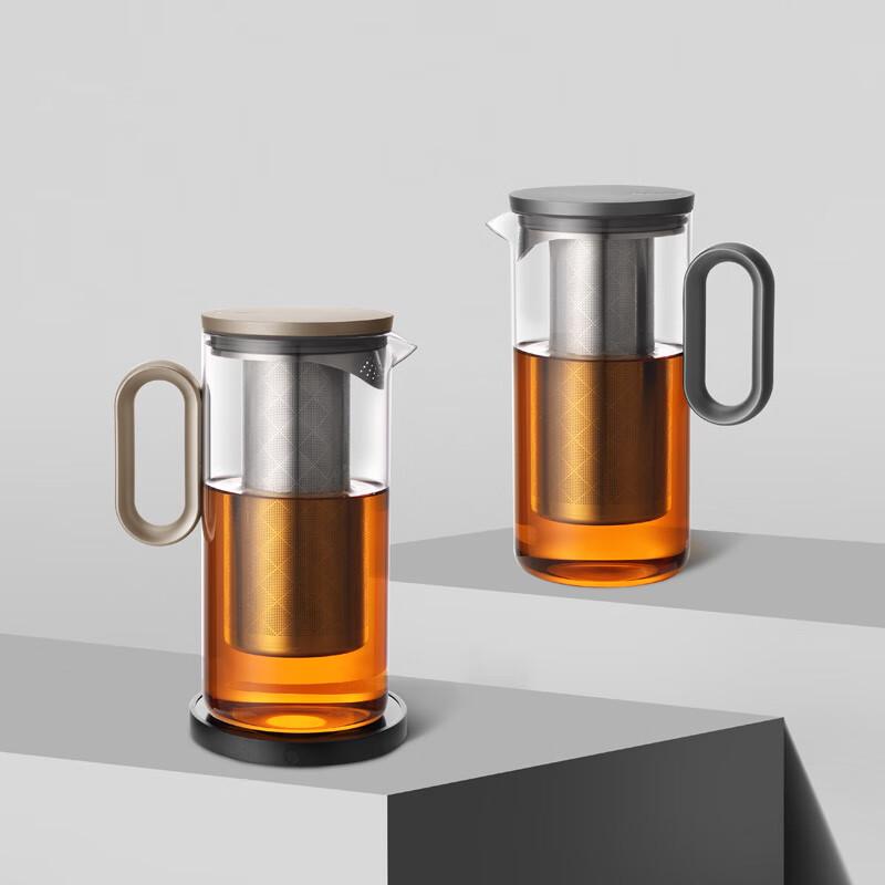 Shangming LV04 Heat-Resistant Glass Teapot with Stainless Steel Infuser