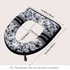 Toilet Cover Plush Seat Cover Models Waterproof Universal Model Toilet Ring Washable Zipper Bathroom Mat Decorative