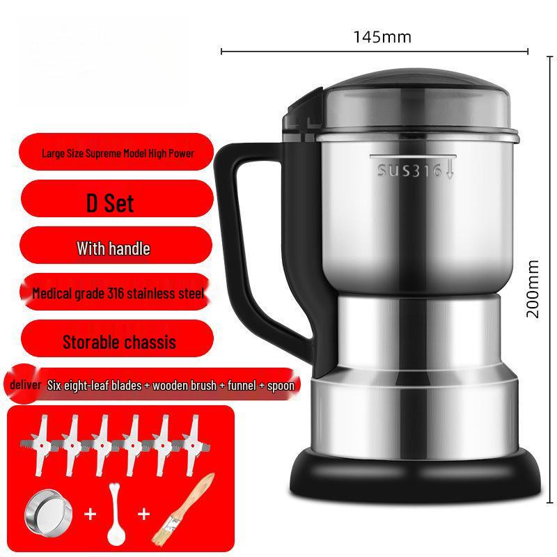 Compact Household Grain Grinder for Ultra-fine Powder