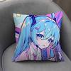 Music H-Hatsune Girl M-Mikues Cushion Cover Car Throw Pillow Case For Sofa Car Christmas Gift