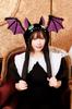 Clearstone Fledermaus-Flip für Halloween Cosplay Hut, Unisex, Schwarz,