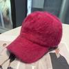 Source Autumn and Winter Plush Baseball Cap Women's Versatile Face Small Pure Rabbit Hair Comfortable Warm Cap
