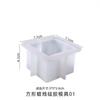 1 Pcs DIY Crystal Epoxy Mold Candle Mold Square Candle Holder Swing Table Is Easy To Use