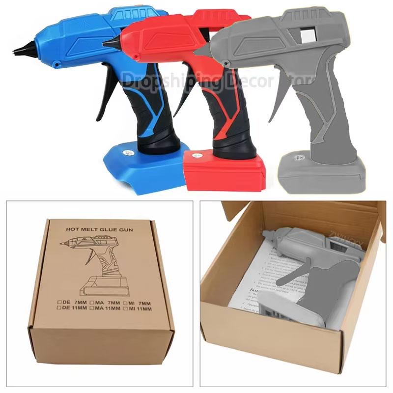 Electric Hot Melt Glue Gun Glue Stick For Dewalt For Makita/Milwaukee 18V Lithium Battery 7/11mm Glue Stick DIY Tool Repair Tool