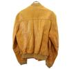 Vintage 70s Decathlon Leather Jacket 44 Camel IDEAL Zip Blouson Men's Used