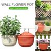 Outdoor Novel Wall Hanging Flower Pots Plastic Half-Round Hanging Baskets Plant Nursery Pots Garden Decoration