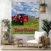 Kw Heavy Trucks Custom Your Name Wall Decor Tapestry Art For Pet Memorial Birthdaywedding Party Backdrop Family Gift