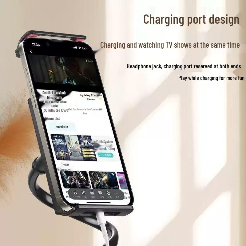 Lazy Person Multifunctional Phone/Tablet Stand for Desk or Bed - Ideal for Live Streaming & TV Viewing