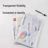 Deli A4 Transparent Snap Button File Bags