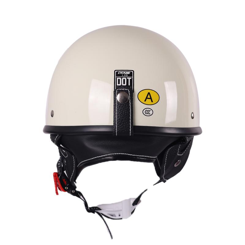 Summer Certified 3C Motorcycle Helmet Unisex Vintage Cruise Style Electric Vehicle Safety Cap Ladies Sunscreen Half-Helmet