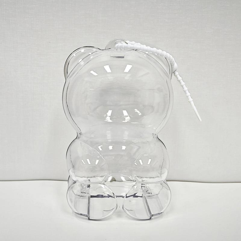 Hacipupu Bear Gummy Collection Enamel Plush Keychain With Protective Dust Cover Cute Character Accessory Gift