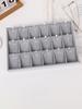 18 Grids Velvet Jewelry Display Stackable Exquisite Jewellery Holder Portable Ring Earrings Necklace Organizer Box