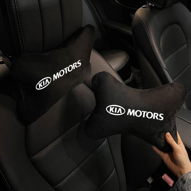 AKZWLR1 New Fashion Car Seat Belt Protect Shoulder Pads Cervical Spine Headrest Neck Pillow For Kia Ceed Sportage Cerato Soul Sorento