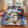 3pcs Anime Cartoon Design Comforter Set with One Quilt Cover and Two Pillowcases (No Core) - Home Decor, Festival Gift, Polyester Fabric, Suitable for