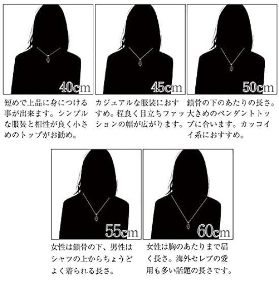 [Sears] Sterling Silver 925 Figaro 2-sided Cut Chain, 1.3mm Width, 50cm Length, Sfg40-50