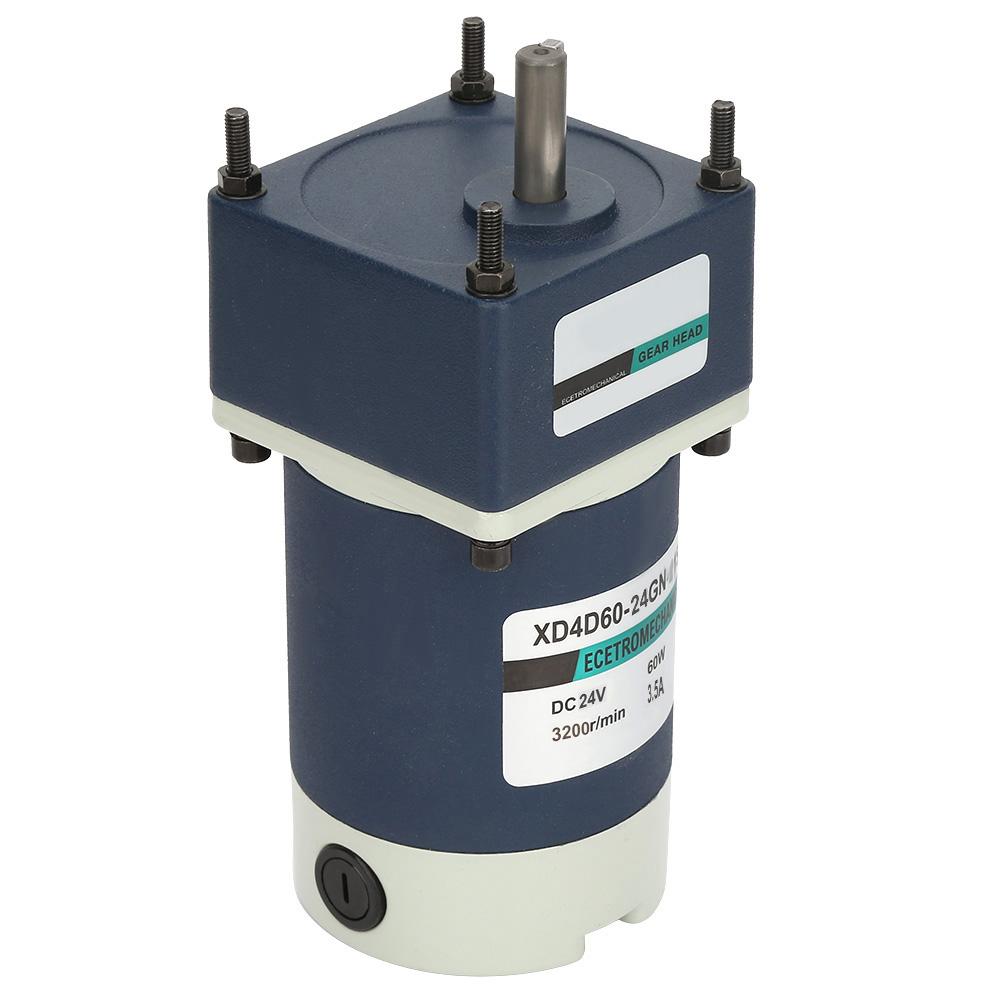 24V 60W High Torsion Adjustable Speed Metal Gear Permanent Magnet DC Geared Motor(20, 160RPM)
