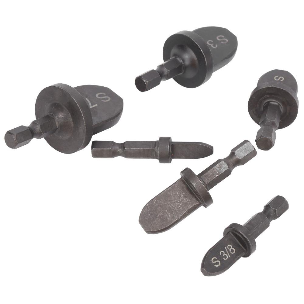 6 PCS Soft Copper Tubing HVAC Swaging Tool Swage Expander Drill Bit  Air Conditioner Installation