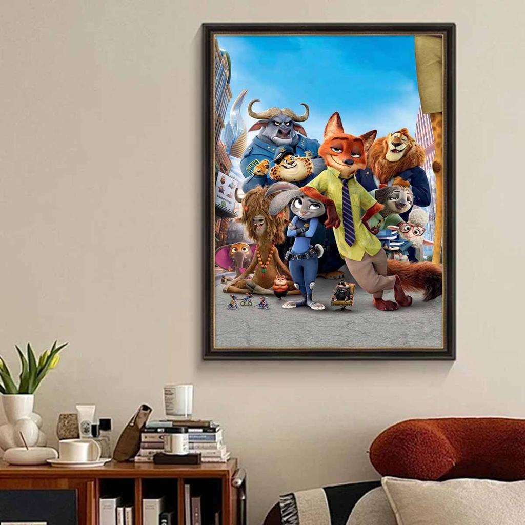 DIY Diamond Painting Zootopia Cross Stitch Kit Mosaic Art Diamond Painting Full Circle Diamond Home Decoration