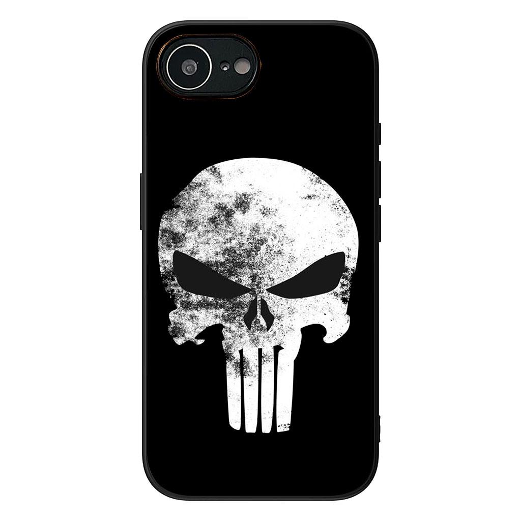 Cover for Apple iPhone 16 15 14 Plus 13 12 Mini 17 Pro Max + ProMax 16E Air Phone Case The Marvel Punisher Skull