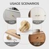 Aluminum Alloy Round Cabinet Knob Single Hole Furniture Handle Durable Corrosion Resistant Hardware for Drawer Wardrobe Door