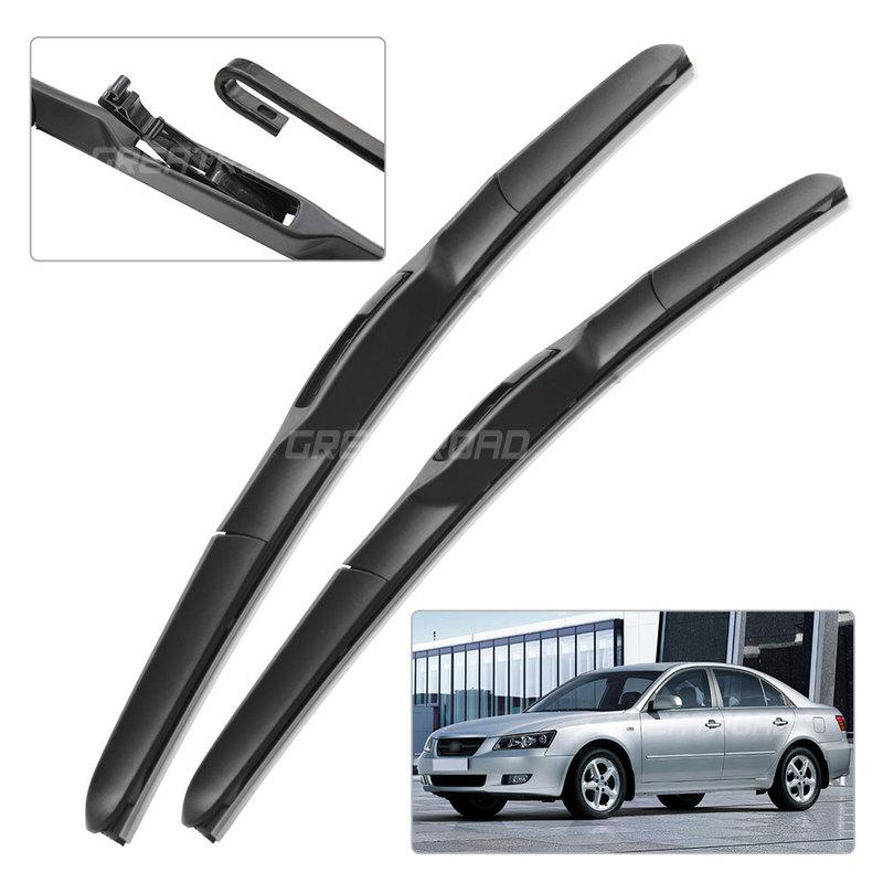 For Hyundai Sonata EF NF 1998-2009 2004 2005 2006 2007 2008 Wiper Front Wiper Blades Windshield Windscreen Window Brush 22"+19"