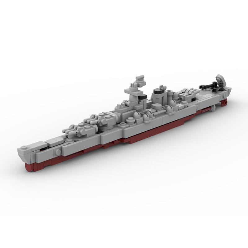 Игрушечный конструктор «Бронепалубный корабль класса Айова ВМС США» (MOC-122284) - Популярный трансграничный набор для сборки