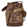 New MLB Polyester Shoulder Bag, Crossbody Bag Regular Women's Hazelnut Brown 7ACRMDE4N-50BGS