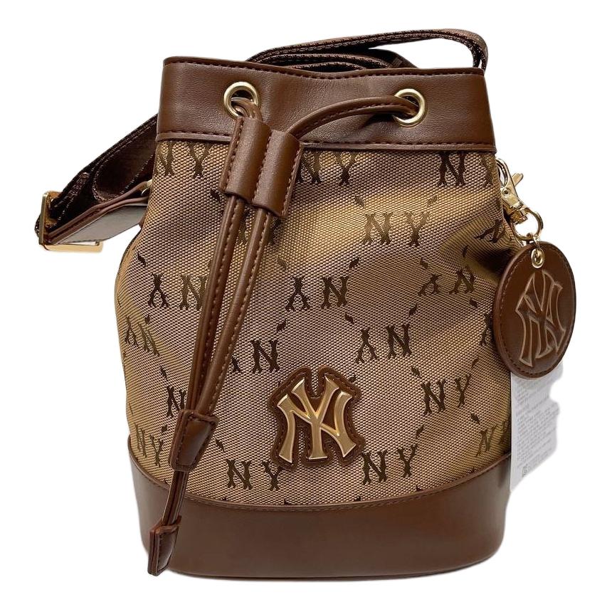 New MLB Polyester Shoulder Bag, Crossbody Bag Regular Women's Hazelnut Brown 7ACRMDE4N-50BGS