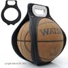 Regulable Balls Storage Solution with Antislip Basketball Volleyballs Accessory for Garage Storage