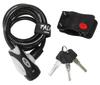 PALMY Wire Lock with Dust X Black P-555 Cover, 8 1800mm,