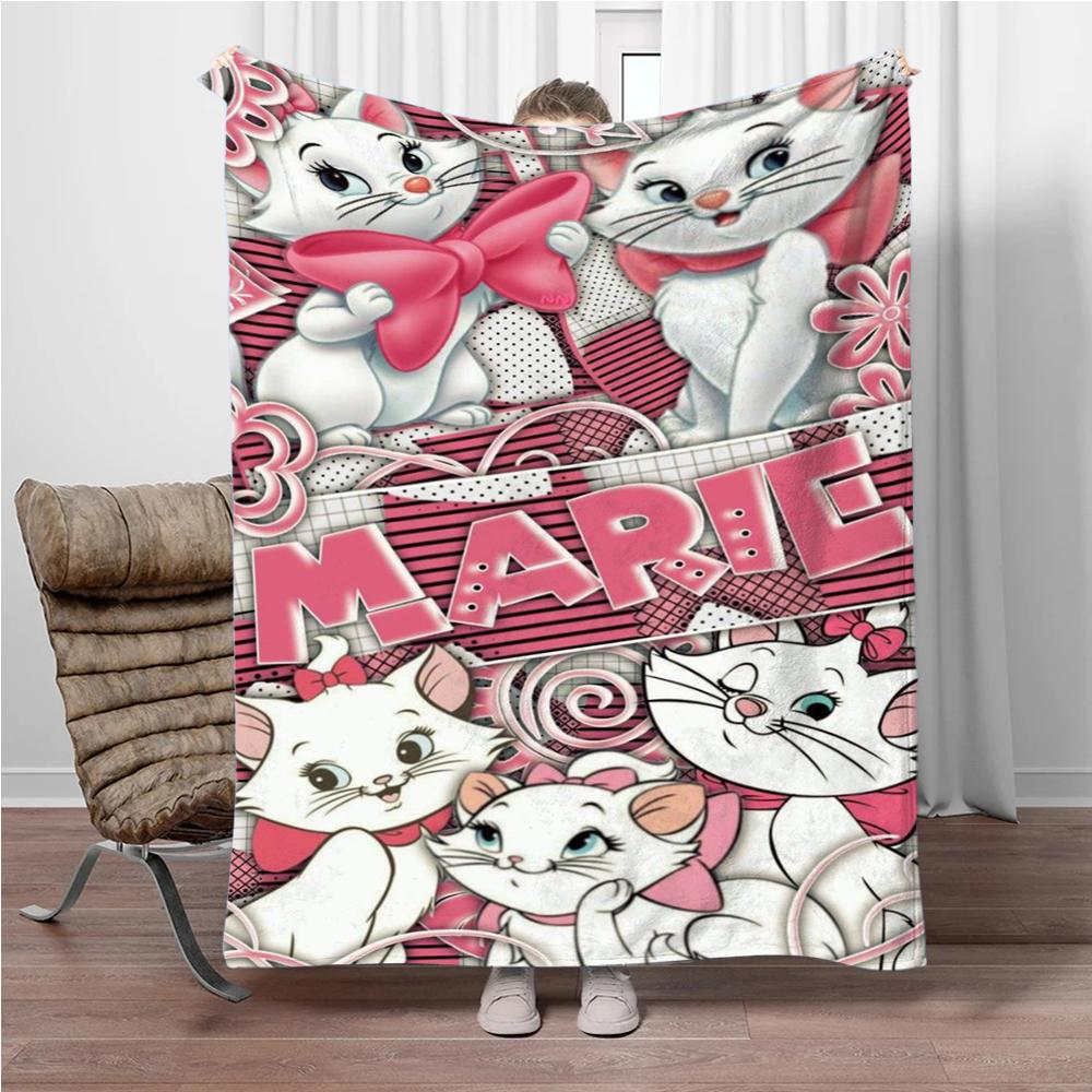 31 Style Disney Cute Cat Marie Printed Blanket Soft Warm Throw Flannel For Children And Adult Bed Sofa Outdoor Travel Girl Gifts