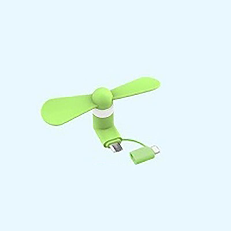 Mini Phone Cooling Fan Plug & Play Universal 3 Ports Small Fan for Summer Outdoor Walk Shopping Daily Use