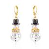 Rhinestone Christmas Earrings Snowflake Xmas Dangle Earrings Fashion Snowman Earrings  Women