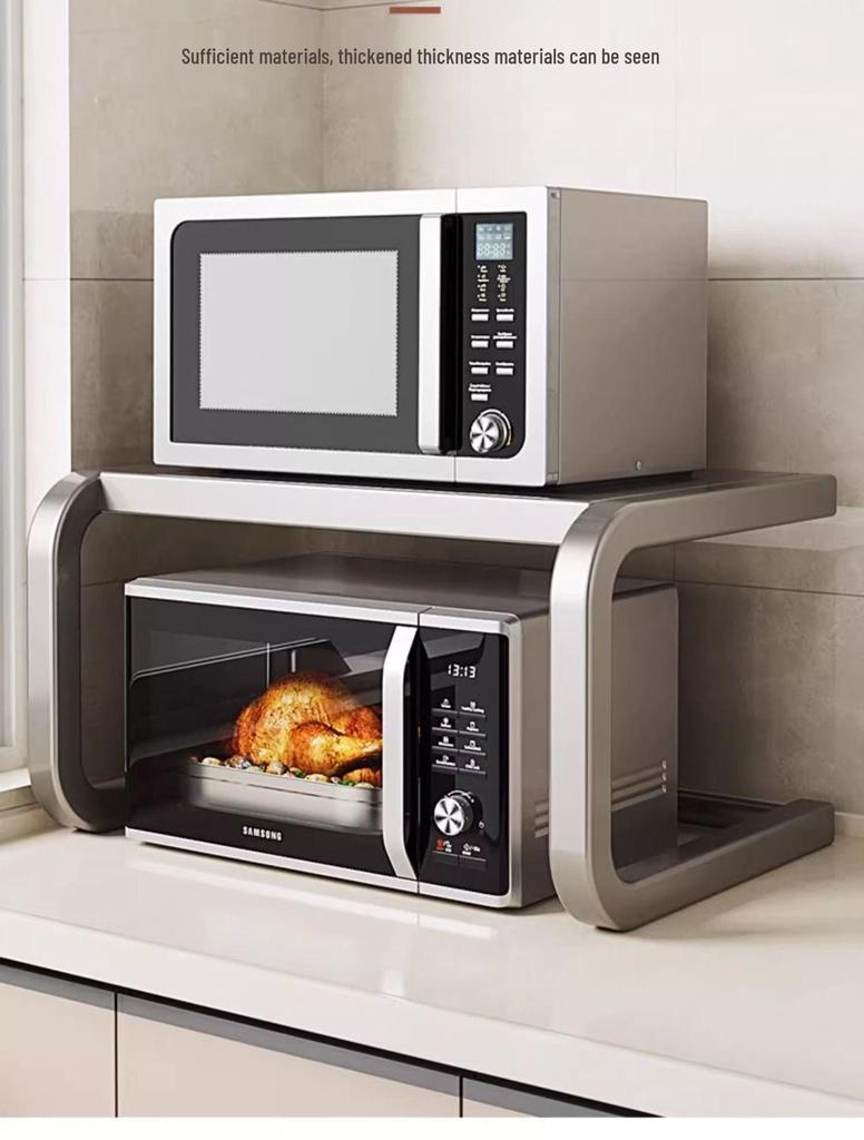 Multifunctional Microwave & Kitchen Storage Rack for Rice Cooker